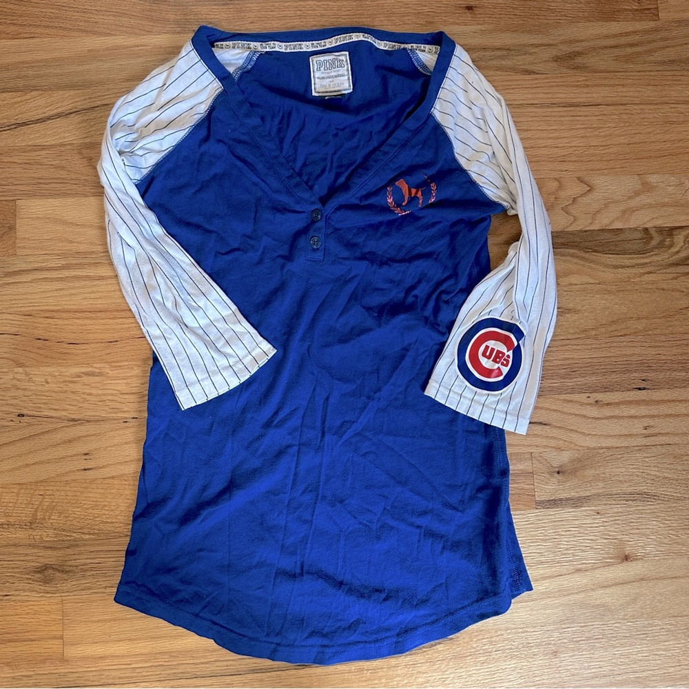 Chicago Cubs PINK Henley
